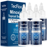 TECFLOX 5% minoxidil biotin bottle for easy scalp application