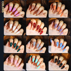 Teenitor 12-color almond nails box offers versatile hues for everyday looks.
