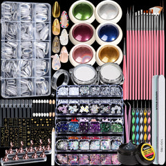 Teenitor acrylic nail kit full setup demonstrates a beginner-friendly at-home nail art system