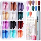 Teenitor almond press-on nails kit cover for quick styling ideas