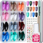 Teenitor almond-press-on-nails-pack provides instant salon-style nails for quick upgrades.