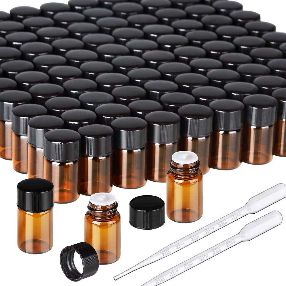 Teenitor amber 2ml bottle set for compact storage and travel.