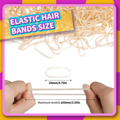 Teenitor beige hair tie soft material close-up offering gentle, snag-free wear