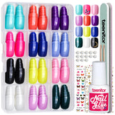 Teenitor extra short press-on nails kit 288pcs for quick, salon-like manicures at home.