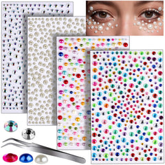 Teenitor face gems crystal rhinestones deliver festival-ready sparkle with long-lasting hold on skin.