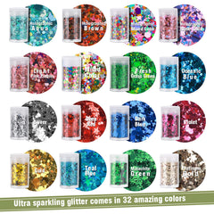 Teenitor glitter hair-shimmer adds festive sparkle to braids and styles.
