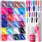 Teenitor long fake nails kit box showing 576 pieces for versatile nail styles