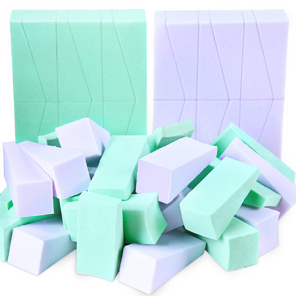 Teenitor makeup sponge mini wedges closeup for precise under-eye application.