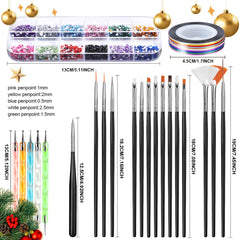 Teenitor Nail Art Kit nail foil provides shiny accents for bold, creative manis