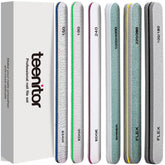 Teenitor nail file buffer straight-shape offers precise shaping for natural nails
