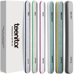 Teenitor nail file buffer straight-shape offers precise shaping for natural nails