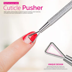 Teenitor Nail Gel Remover Brushes helping clean nails after removal