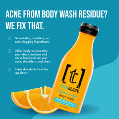 Teenology tropical orange fragrance provides a refreshing, daily shower experience.
