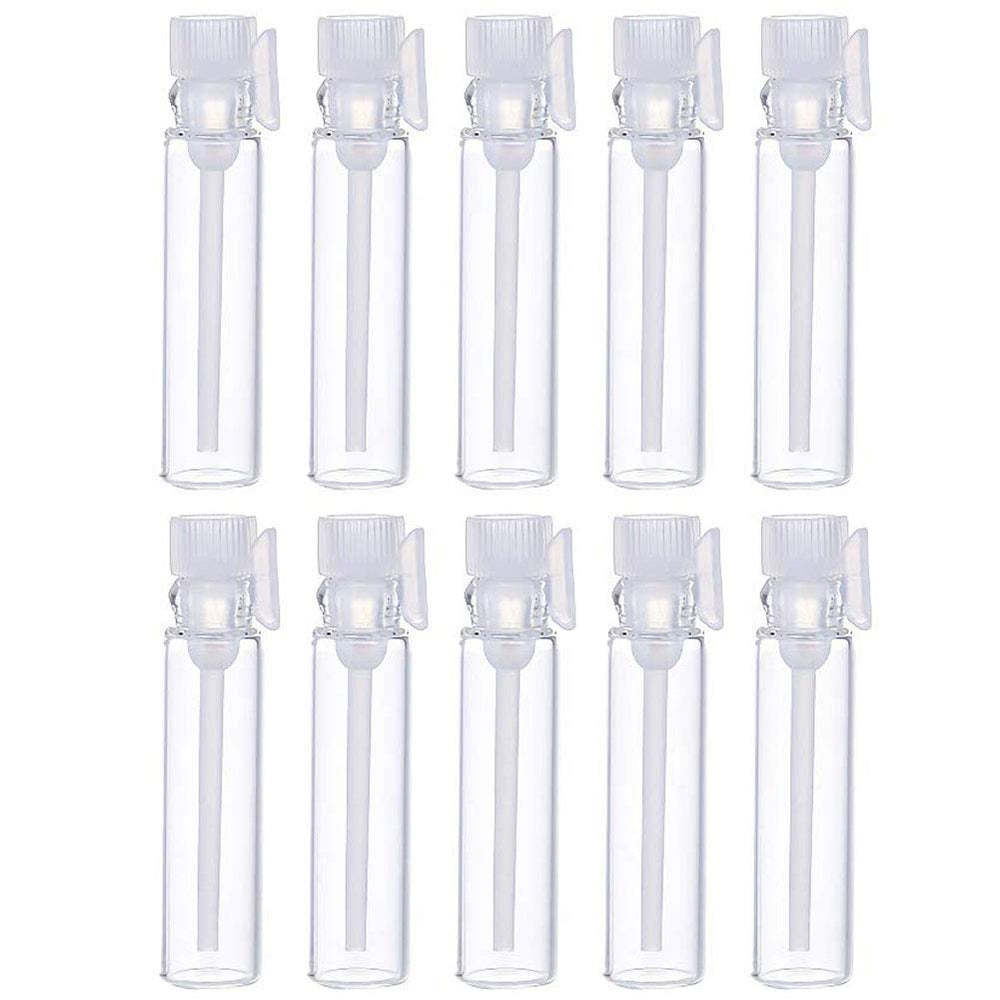 Teensery 100pcs empty perfume sample bottles in 1ml for easy sampling and travel
