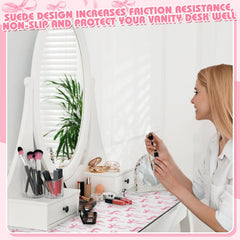 Teenyyou Coquette Bow makeup mat water and heat resistance supports quick cleanup