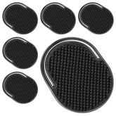 TEESSUE palm comb compact pocket demonstrates travel-friendly grooming on the go.