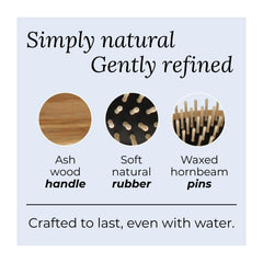 TEK natural rubber cushion close-up highlights flexible, comfortable brushing.