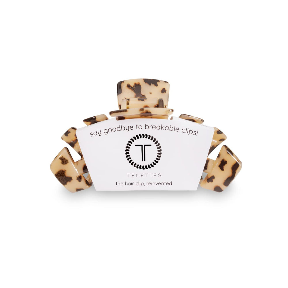 Teleties large hair clip with strong grip for thick hair and secure hold.