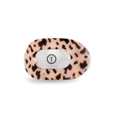 Teleties large flat round clip demonstrates strong grip for thick hair.