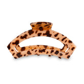 Teleties large open claw clip strong grip for all-day securely styled hair.