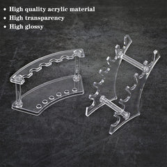 Teling pen display stand detachable design supports portable setup.