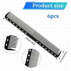 Telooco carbon fiber cutting combs heat-resistant design shown with styling tools.