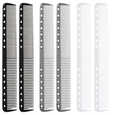 Telooco carbon fiber cutting combs pack closeup with 14 holes for precise sectioning.