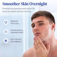 Tend Skin razor bumps closeup highlights reduced irritation and smoother skin.
