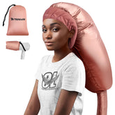 TEPENAR hair dryer bonnet with rose-gold hood for salon-quality drying at home