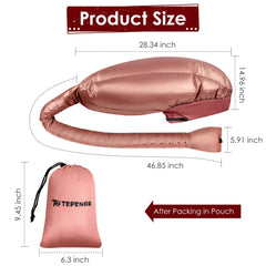 TEPENAR 40-inch hose extension delivers even heat for faster deep conditioning sessions