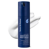 TEREZ & HONOR Dermforce face cream bottle closeup shows premium daily use.