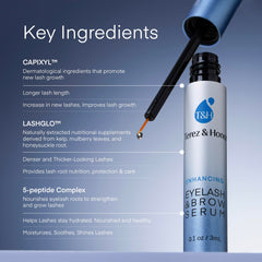 TEREZ & HONOR eyebrow serum applicator tip highlighting precise brow nourishment