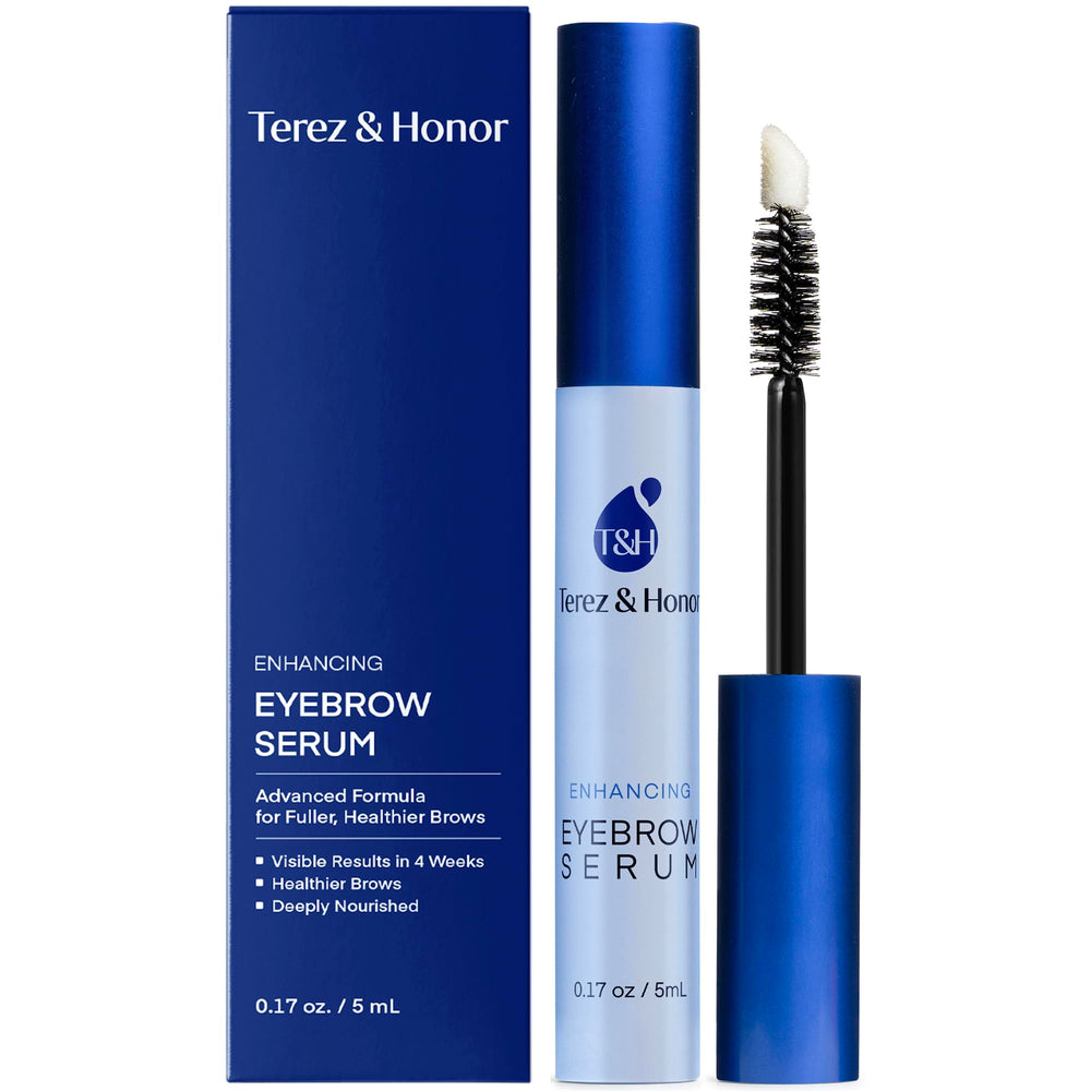 TEREZ & HONOR Eyebrow Serum bottle for daily brow strengthening
