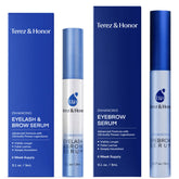 TEREZ & HONOR natural eyelash serum set bottle front for daily use and fuller lashes