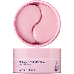 TEREZ & HONOR Peptide Collagen Under Eye Patches hydrogel close-up for cooling hydration.