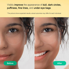 TEREZ & HONOR Vitamin C Eye Patches ingredients closeup highlights citrus brightening power