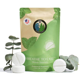 Terra Essentials eucalyptus shower steamers pack highlighting natural aromatherapy for refreshment.