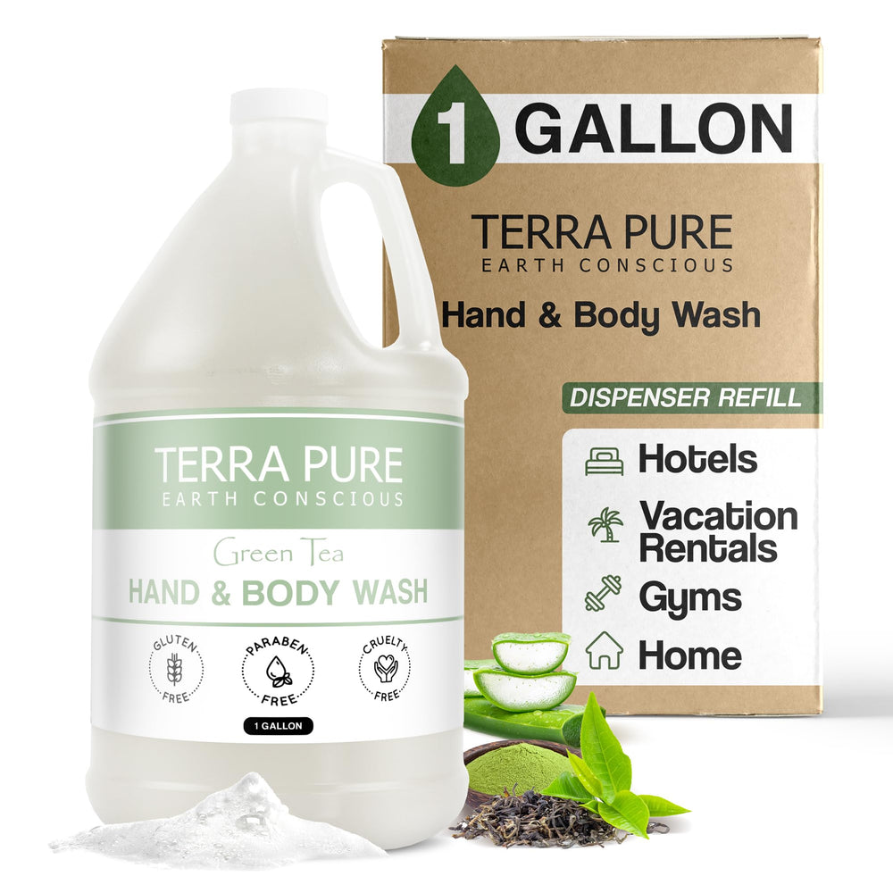 Terra Pure hotel body wash refill bottle for easy dispenser refills
