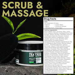 Terramed Just Think Comfort Foot Scrub with salicylic acid crystals for improved texture.