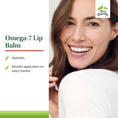 Terry Naturally Omega 7 Lip Balm sea buckthorn oil close-up nourishing extracts.