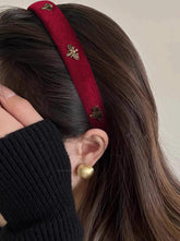 TERSE burgundy velvet headband for elegant everyday style