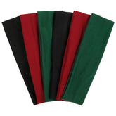 TERSE Christmas headbands pack in black, burgundy, and green for versatile festive looks.