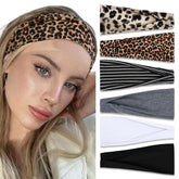 TERSE headbands six-color pack shows non-slip, 4-inch width for secure everyday wear.