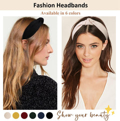 TERSE women's headbands elastic fabric stay in place through daily activities.