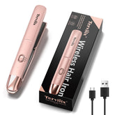 Terviiix cordless hair straightener front view for on-the-go styling and quick touch-ups.