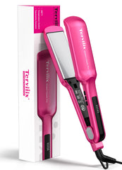 Terviiix flat iron with 2-inch plates for faster full-head styling.