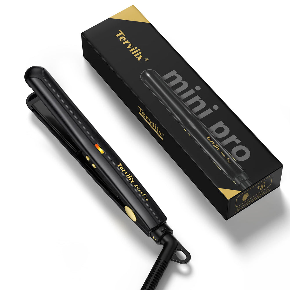 Terviiix mini flat iron compact design for travel-ready styling.