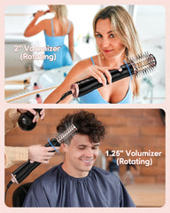 Terviiix 4in1 rotating brush 1.25in creates defined curls with precise control.