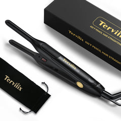 Terviiix Pencil Flat Iron plates close-up showing even heat for sleek results