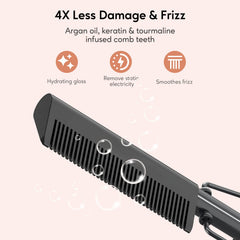 Terviiix adjustable heat settings up to 450°F for customized styling.